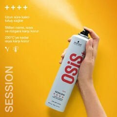 Schwarzkopf Osis+ Session Ekstra Strong - Sert Tutucu Sprey 300 Ml.