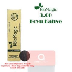 Biomagic Amonyaksız Doğal İçerikli Saç Boyası 60 Ml. - 3.00 Koyu Kahve