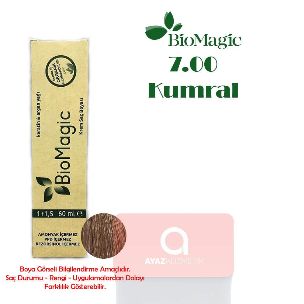 Biomagic Amonyaksız Doğal İçerikli Saç Boyası 60 Ml. - 7.00 Kumral