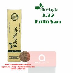 Biomagic Amonyaksız Doğal İçerikli Saç Boyası 60 Ml. - 9.72 Küllü Sarı