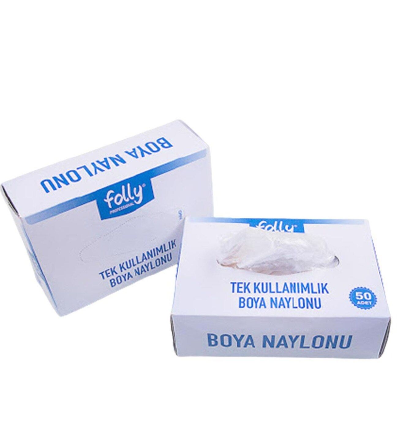 Folly Kutulu Boya Naylonu Kalın Beyaz 50'li