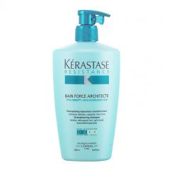 Kerastase Resistance Bain Force Architecte 1-2 Shampoo - Yıpranmış Saçlar İçin Bakım Şampuanı 500 Ml.