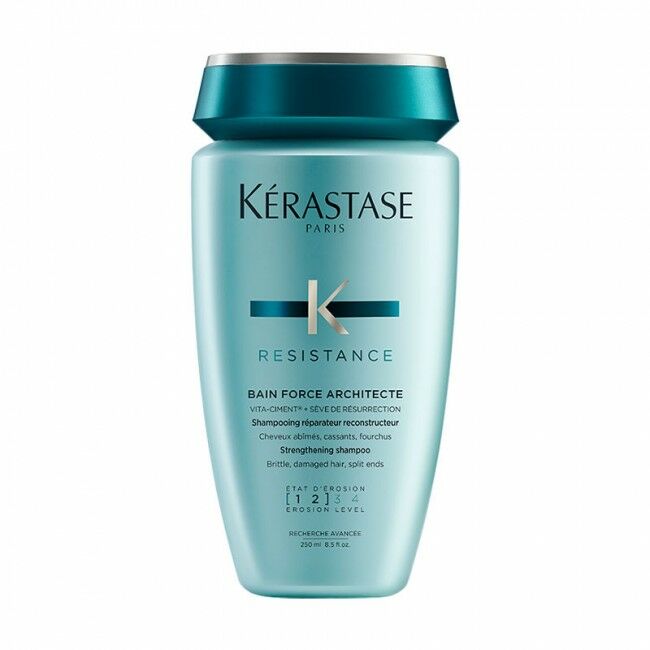 Kerastase Resistance Bain Force Architecte 1-2 Shampoo - Yıpranmış Saçlar İçin Bakım Şampuanı 250 Ml.