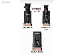 Powertech TR5400 - Sakal + Ense & çizim - Elekli Sıfırlama Makinası 3ü 1 Arada
