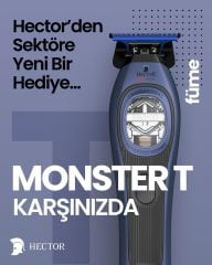 Hector MONSTER T - Profesyonel Sıfırlama ve Sakal Kesim Makinesi - FÜME