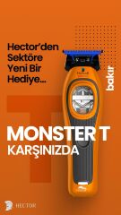 Hector MONSTER T - Profesyonel Sıfırlama ve Sakal Kesim Makinesi - TURUNCU