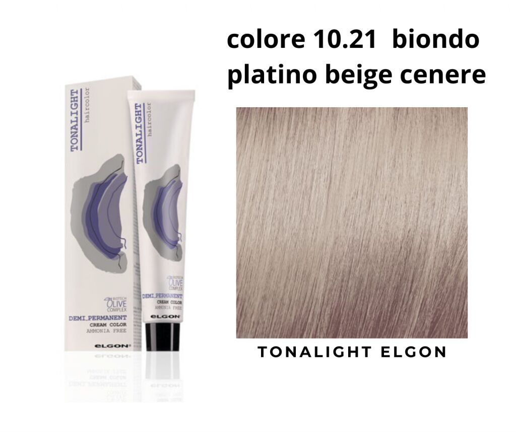 Elgon TonaLight - Geçiş ve Uç Boyası - 10.21 - Küllü Bej Platin - Bıondo Platino Beige Cenere