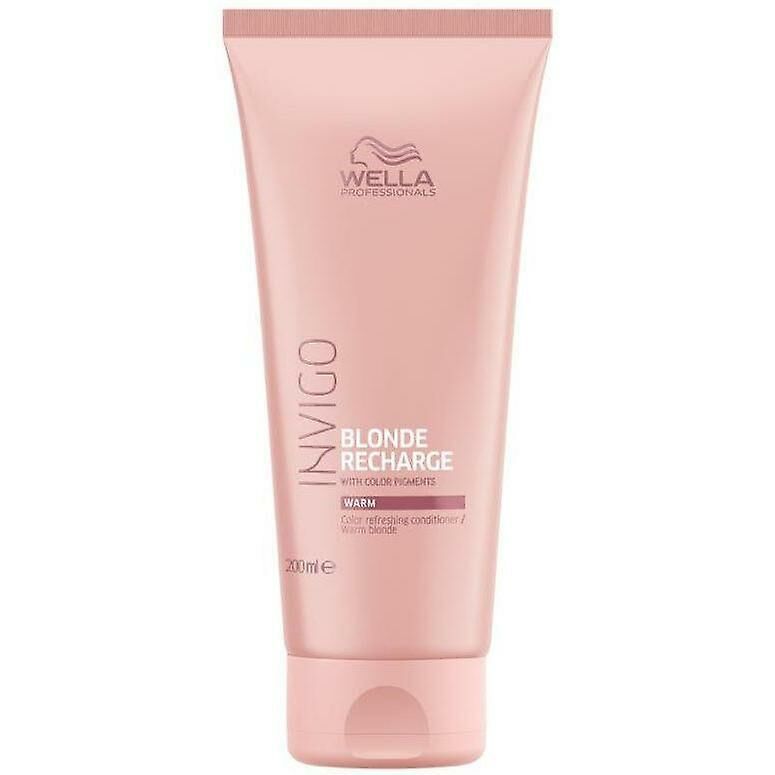 Wella Invigo Blonde Recharge Warm Blonde Conditioner - İşlem Görmüş Saçlar İçin Bakım Kremi 200 Ml.