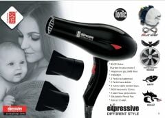 Kasho Expressive Different Style - IONIC - BLDC Motor - Fön Makinası  - Siyah
