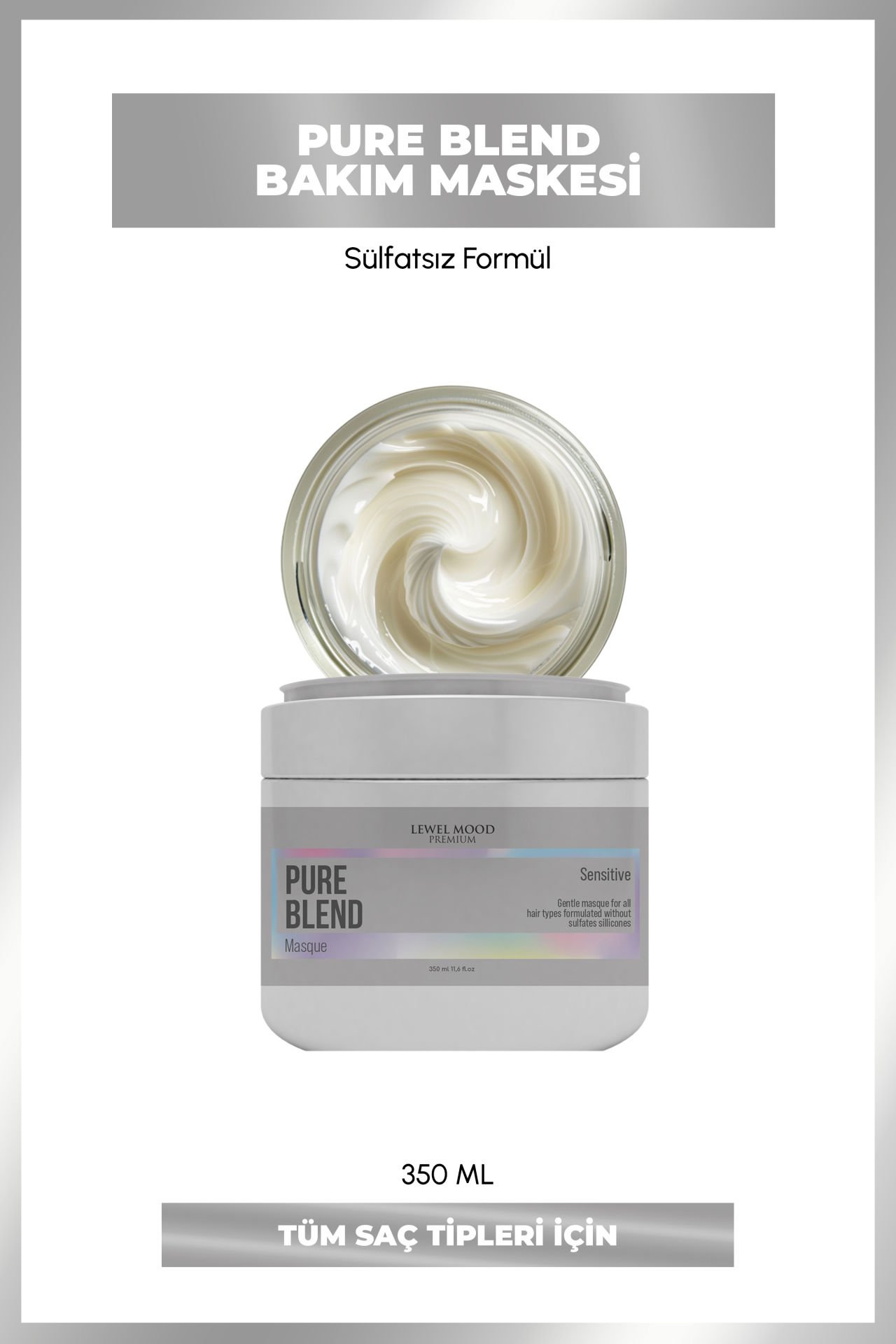 Lewel Mood Premium Pure Blend Masque - 350 ml - Işıltı yumuşaklık Maskesi