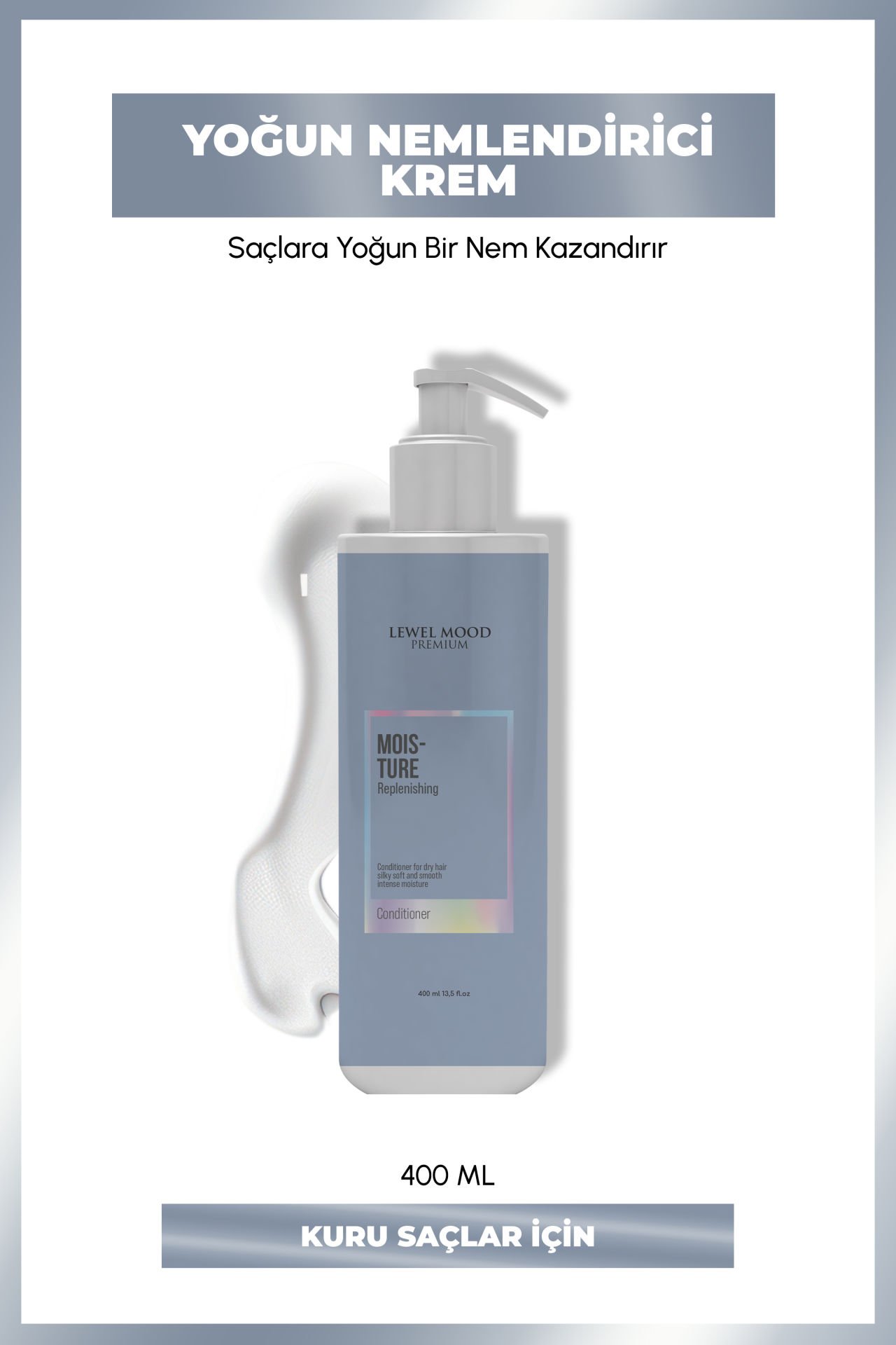 Lewel Mood Premium Moisture Conditioner - 400 ml -Nem Krem