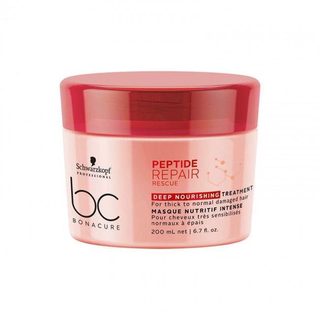 Schwarzkopf BC Bonacure Peptide Deep Nourishing - Aşırı Yıpranmış Saçlar İçin Acil Kurtarma Bakım Maskesi 200 Ml.