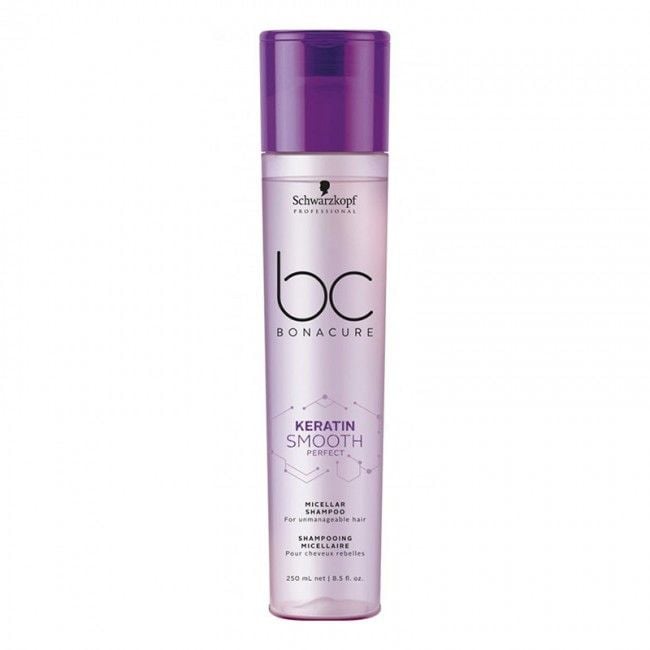 Schwarzkopf BC Bonacure Keratin Smooth Perfect - Asi ve Kabarık Saçlar İçin Düzleştirici Şampuan 250 Ml.