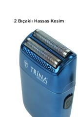 Trina TRNSKLKS0025BLUE - Profesyonel Elekli Sakal Kesme Makinası - MAVİ