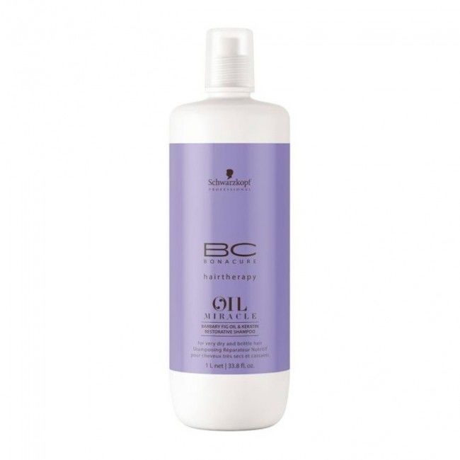 Schwarzkopf BC Bonacure Oil Miracle - Yıpranmış Saçlar İçin Frenk İnciri Yağlı Bakım Şampuanı 1000 Ml.